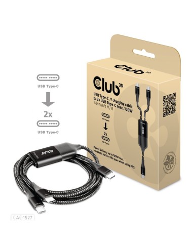 CLUB3D CAC-1527 cavo USB 1,83 m USB C 2 x USB C Nero