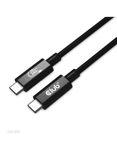 CLUB3D CAC-1575 cavo USB 2 m USB4 Gen 2x2 USB C Nero