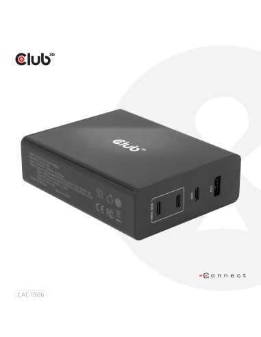 CLUB3D CAC-1906 Caricabatterie per dispositivi mobili Universale Nero dC Interno