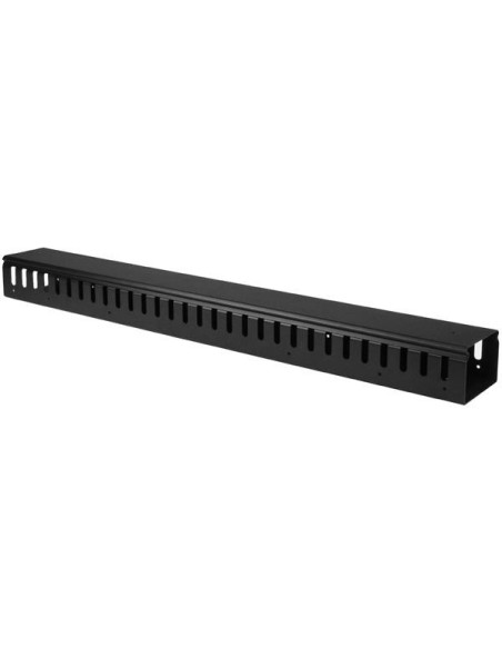 StarTech.com Pannello Gestione Cavi Orizzontale per Armadi Rack 20U - Sistema gestione Passacavi con ganci