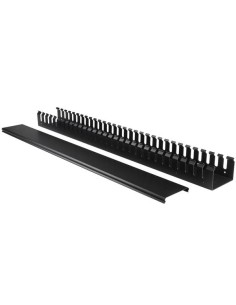 StarTech.com Pannello Gestione Cavi Orizzontale per Armadi Rack 20U - Sistema gestione Passacavi con ganci 2
