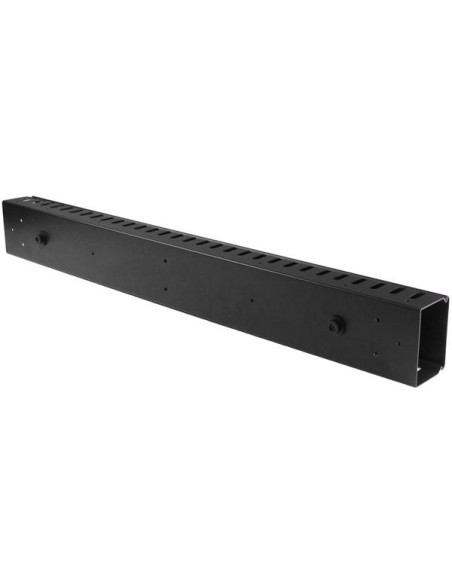 StarTech.com Pannello Gestione Cavi Orizzontale per Armadi Rack 20U - Sistema gestione Passacavi con ganci