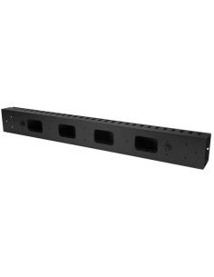 StarTech.com Pannello Gestione Cavi Orizzontale per Armadi Rack 40U - Sistema gestione Passacavi con ganci 2