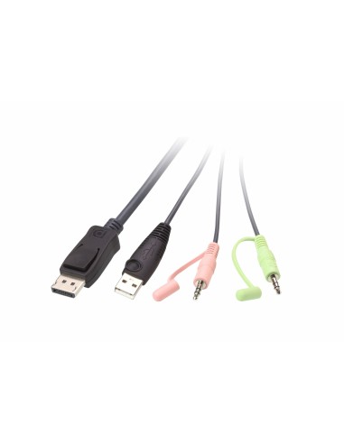 ATEN Switch KVM cavo USB DisplayPort a 2 porte con selettore porta remota