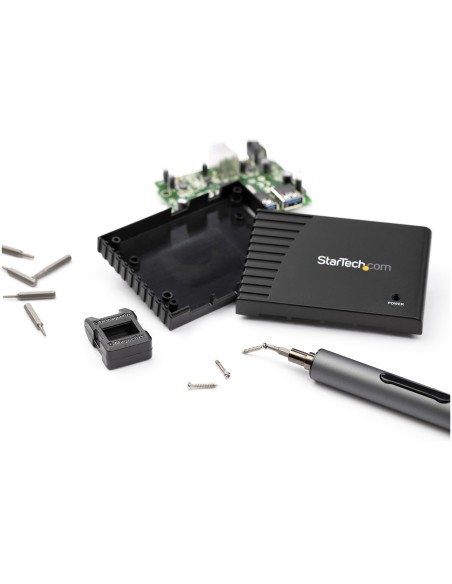 StarTech.com Set di cacciavite elettrico di precisione a 20 punte - Kit di cacciaviti a batteria portatile mini per riparazioni