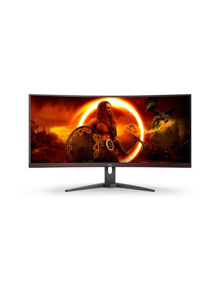 AOC G2 CU34G2XE BK Monitor PC 86,4 cm (34") 3440 x 1440 Pixel Nero, Rosso
