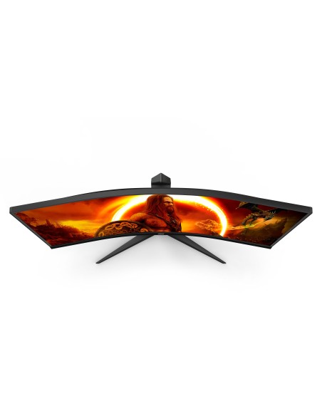 AOC G2 CU34G2XE BK Monitor PC 86,4 cm (34") 3440 x 1440 Pixel Nero, Rosso