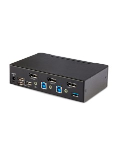 StarTech.com KVM Switch DisplayPort a 2 porte, Display singolo 8K 60Hz   4K 144Hz, DP 1.4, 2 porte USB 3.0, 4 porte USB 2.0 2