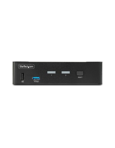 StarTech.com KVM Switch DisplayPort a 2 porte, Display singolo 8K 60Hz   4K 144Hz, DP 1.4, 2 porte USB 3.0, 4 porte USB 2.0