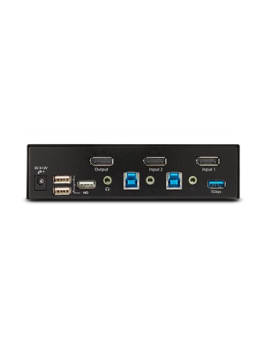 StarTech.com KVM Switch DisplayPort a 2 porte, Display singolo 8K 60Hz   4K 144Hz, DP 1.4, 2 porte USB 3.0, 4 porte USB 2.0