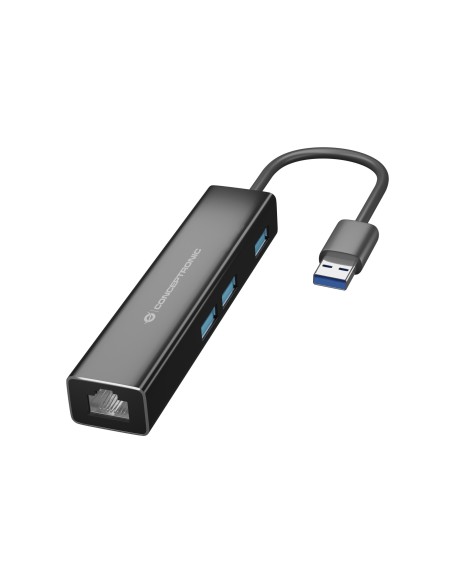 Conceptronic DONN07BA replicatore di porte e docking station per laptop USB 3.2 Gen 1 (3.1 Gen 1) Type-A Nero
