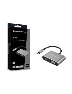 Conceptronic DONN16G replicatore di porte e docking station per laptop Cablato USB 3.2 Gen 1 (3.1 Gen 1) Type-C Nero, Argento 2