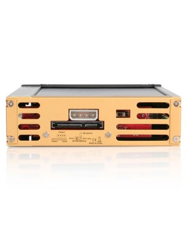 StarTech.com Cassetto rack portatile per disco rigido SATA da 5,25", robusto, in alluminio e di colore nero