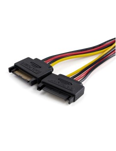 StarTech.com Cavo sdoppiatore di alimentazione da SATA a LP4 - Cavo splitter a 4 pin da LP4 a doppio cavo SATA - Rivestimento 2