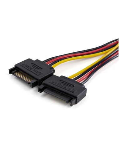 StarTech.com Cavo sdoppiatore di alimentazione da SATA a LP4 - Cavo splitter a 4 pin da LP4 a doppio cavo SATA - Rivestimento