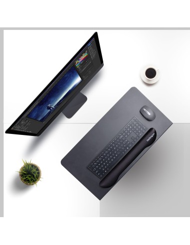 StarTech.com Porta tastiera per scrivania angolare  a forma di L in acciaio, Vassoio per tastiera mouse per scrivanie ad angolo