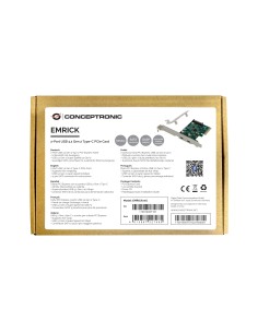 Conceptronic EMRICK07G scheda di interfaccia e adattatore Interno USB 3.2 Gen 2 (3.1 Gen 2) 2
