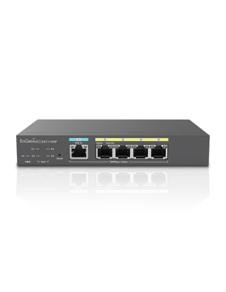 EnGenius EXT1105P switch di rete L2 Gigabit Ethernet (10 100 1000) Supporto Power over Ethernet (PoE) Nero