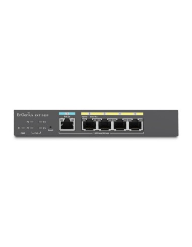 EnGenius EXT1105P switch di rete L2 Gigabit Ethernet (10 100 1000) Supporto Power over Ethernet (PoE) Nero