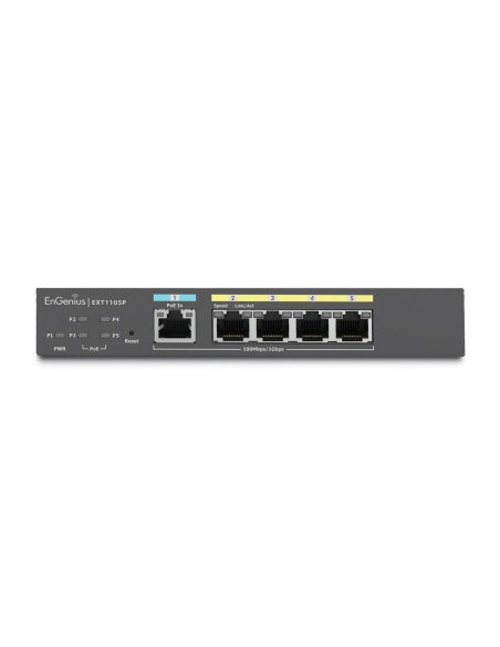 EnGenius EXT1105P switch di rete L2 Gigabit Ethernet (10 100 1000) Supporto Power over Ethernet (PoE) Nero