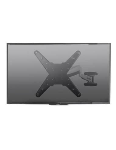 StarTech.com Staffa per TV a parete, supporto per TV VESA orientabile per display da 23" a 55", Braccio per TV sottile con