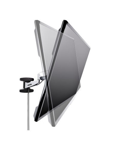 StarTech.com Staffa per TV a parete, supporto per TV VESA orientabile per display da 23" a 55", Braccio per TV sottile con