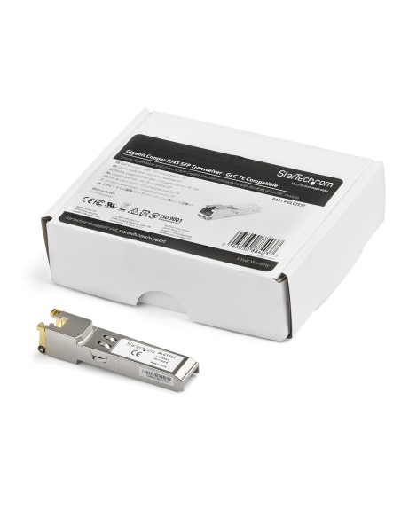 StarTech.com Modulo ricetrasmettitore SFP compatibile con Cisco GLC-TE - 1000BASE-T - Ampio intervallo di temperature