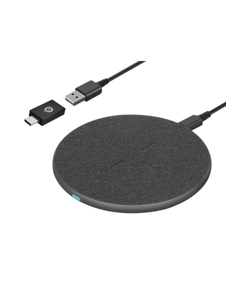Conceptronic GORGON03G Caricabatterie per dispositivi mobili Auricolare, Smartphone Grigio USB Carica wireless Ricarica rapida