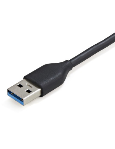 StarTech.com HB30AM4AB hub di interfaccia USB 3.2 Gen 1 (3.1 Gen 1) Type-A 5000 Mbit s Nero, Grigio