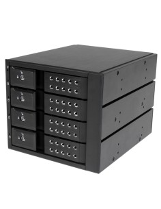 StarTech.com Sistema Backplane mobile per rack hot-swap portatili a 4 bay alloggiamenti per HDD SAS II   SATA III 3,5" - 6 Gbps