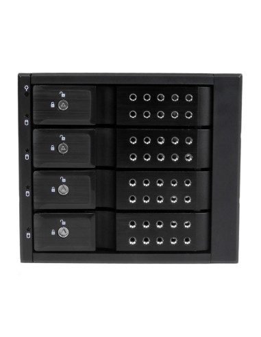 StarTech.com Sistema Backplane mobile per rack hot-swap portatili a 4 bay alloggiamenti per HDD SAS II   SATA III 3,5" - 6 Gbps