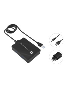 Conceptronic HUBBIES11BP replicatore di porte e docking station per laptop USB 3.2 Gen 1 (3.1 Gen 1) Type-A Nero