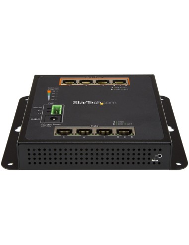 StarTech.com Switch industriale a 8 porte Gigabit PoE - 4 x PoE+ 30W - Power Over Ethernet - Switch gestito GbE Layer L2 in