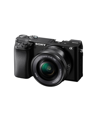 Sony α Alpha 6100 Fotocamera Digitale Mirrorless con Obiettivo Intercambiabile SELP 16-50mm, Sensore APS-C, Real Time Eye AF e