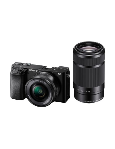 Sony α Alpha 6100 Fotocamera Digitale Mirrorless con Obiettivo Intercambiabile SELP 16-50mm, Sensore APS-C, Real Time Eye AF e