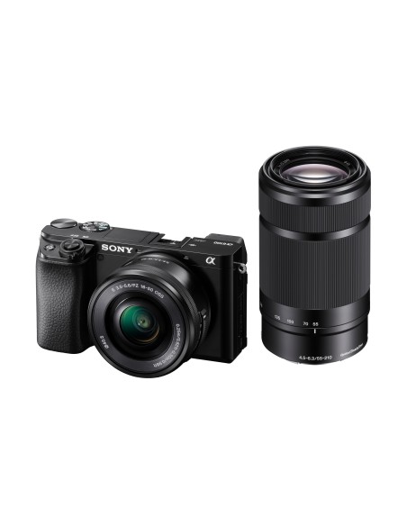 Sony α Alpha 6100 Fotocamera Digitale Mirrorless con Obiettivo Intercambiabile SELP 16-50mm, Sensore APS-C, Real Time Eye AF e