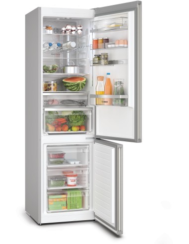 Bosch Serie 6 KGN394ICF frigorifero con congelatore Libera installazione 363 L C Stainless steel