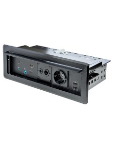 StarTech.com Scatola di connettività multipresa per tavolo conferenze con docking station per laptop e moduli di alimentazione