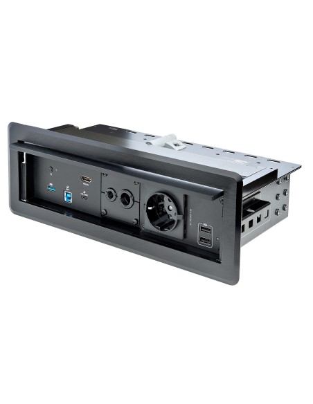 StarTech.com Scatola di connettività multipresa per tavolo conferenze con docking station per laptop e moduli di alimentazione