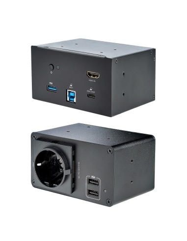 StarTech.com Scatola di connettività multipresa per tavolo conferenze con docking station per laptop e moduli di alimentazione