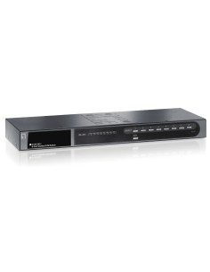 LevelOne KVM-0831 switch per keyboard-video-mouse (kvm) Montaggio rack Nero, Grigio