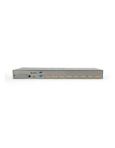 LevelOne KVM-0831 switch per keyboard-video-mouse (kvm) Montaggio rack Nero, Grigio