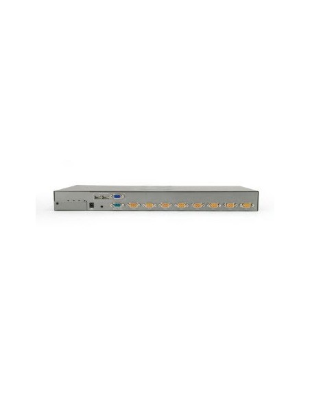 LevelOne KVM-0831 switch per keyboard-video-mouse (kvm) Montaggio rack Nero, Grigio