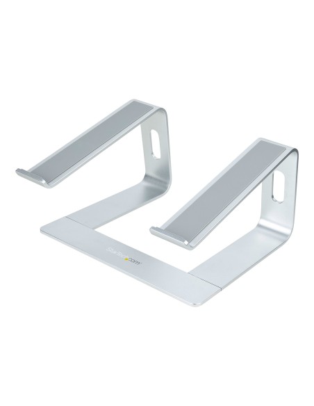 StarTech.com Supporto per PC Portatile da Scrivania in Alluminio Argento supporta fino a 5 kg, Rialzo Ergonomico per Laptop,