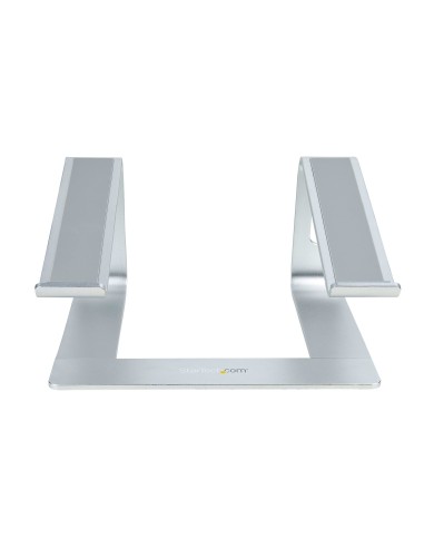 StarTech.com Supporto per PC Portatile da Scrivania in Alluminio Argento supporta fino a 5 kg, Rialzo Ergonomico per Laptop,
