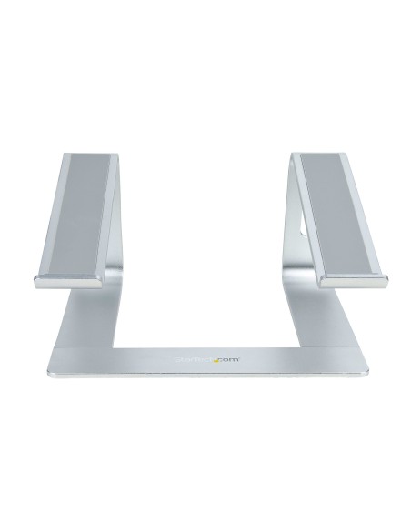 StarTech.com Supporto per PC Portatile da Scrivania in Alluminio Argento supporta fino a 5 kg, Rialzo Ergonomico per Laptop,