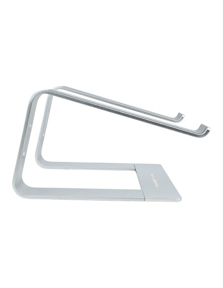 StarTech.com Supporto per PC Portatile da Scrivania in Alluminio Argento supporta fino a 5 kg, Rialzo Ergonomico per Laptop,