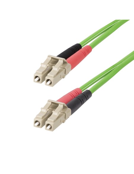 StarTech.com Cavo in Fibra Ottica Multimodale da LC a LC (UPC) OM5 da 15m, Cavo Patch Duplex LOMMF 50 125µm, VCSEL, 40G 100G,