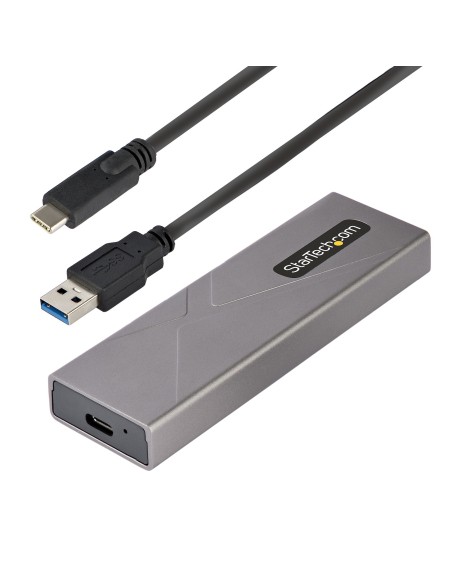 StarTech.com Box SSD M2 NVME - Adattatore USB-C 10Gbps a M.2 NVMe SATA - Case Esterno USB-C (3.0 3.1) in Alluminio per SSD M2