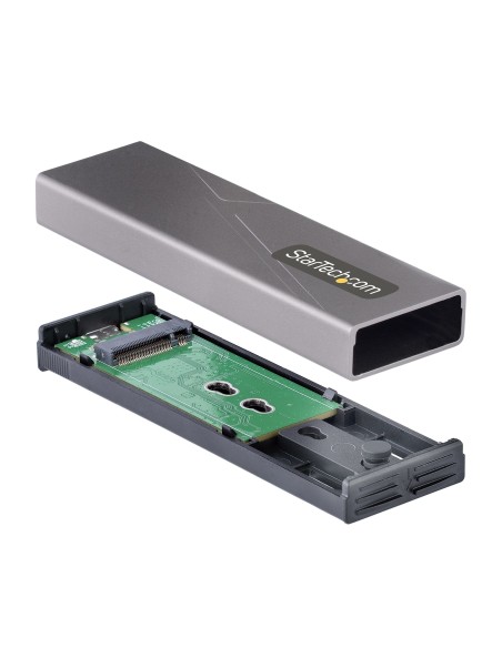 StarTech.com Box SSD M2 NVME - Adattatore USB-C 10Gbps a M.2 NVMe SATA - Case Esterno USB-C (3.0 3.1) in Alluminio per SSD M2